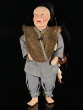 Vintage Chinese Fisherman Doll
