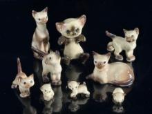 Hagen Renaker Miniature Siamese Cat Collection