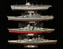 (4) Diecast Ships