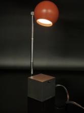 Vintage Michael Lax Orange Telescoping Lightolier Lamp