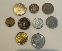 LOT OF 9 DIFFERENT VINTAGE COINS
