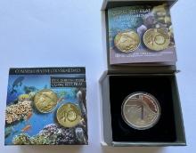 2012 ISRAEL 1oz SILVER COIN - CORAL REEF EILAT - CERTIFICATE IN BOX