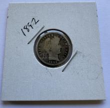1892 BARBER DIME COIN