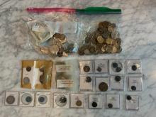 Lot of coins from estate. Mixed