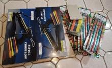 Two boxes of Pistol Crossbow Hunting Shooting Sports including boxes of Arrows