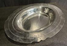 Vintage Gorham EP Silverplate Art Deco Oval Bowl Dish 12.5" Vegetable Serving