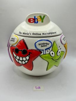 E-bay limited edition round cookie jar