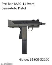 Pre-Ban MAC-11 9mm Semi-Auto Pistol