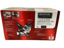 New Unused General Model MS3002- 7 1/4" Sliding Compound Miter Saw