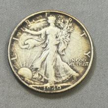 1940 US Walking Liberty Half Dollar, 90% Silver