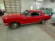 1965 Ford Mustang, VIN 5F07C296584, showing 37431 miles