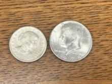 1979 Susan B Anthony D0llar and 1978-D Kennedy Half Dollar