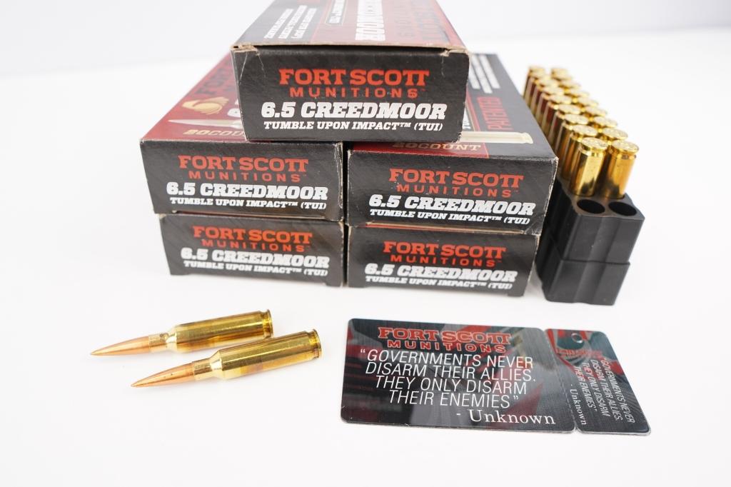 Fort Scott Munitions  100 Rounds 6.5 Creedmoor