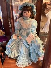 PAULETTE HAND CRAFTED PORCELAIN DOLL