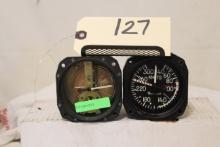 Lot Of 2 Beechcraft Airspeed Indicator Pn 114-380012-3/badin-crouzet Anemometre Type 1563