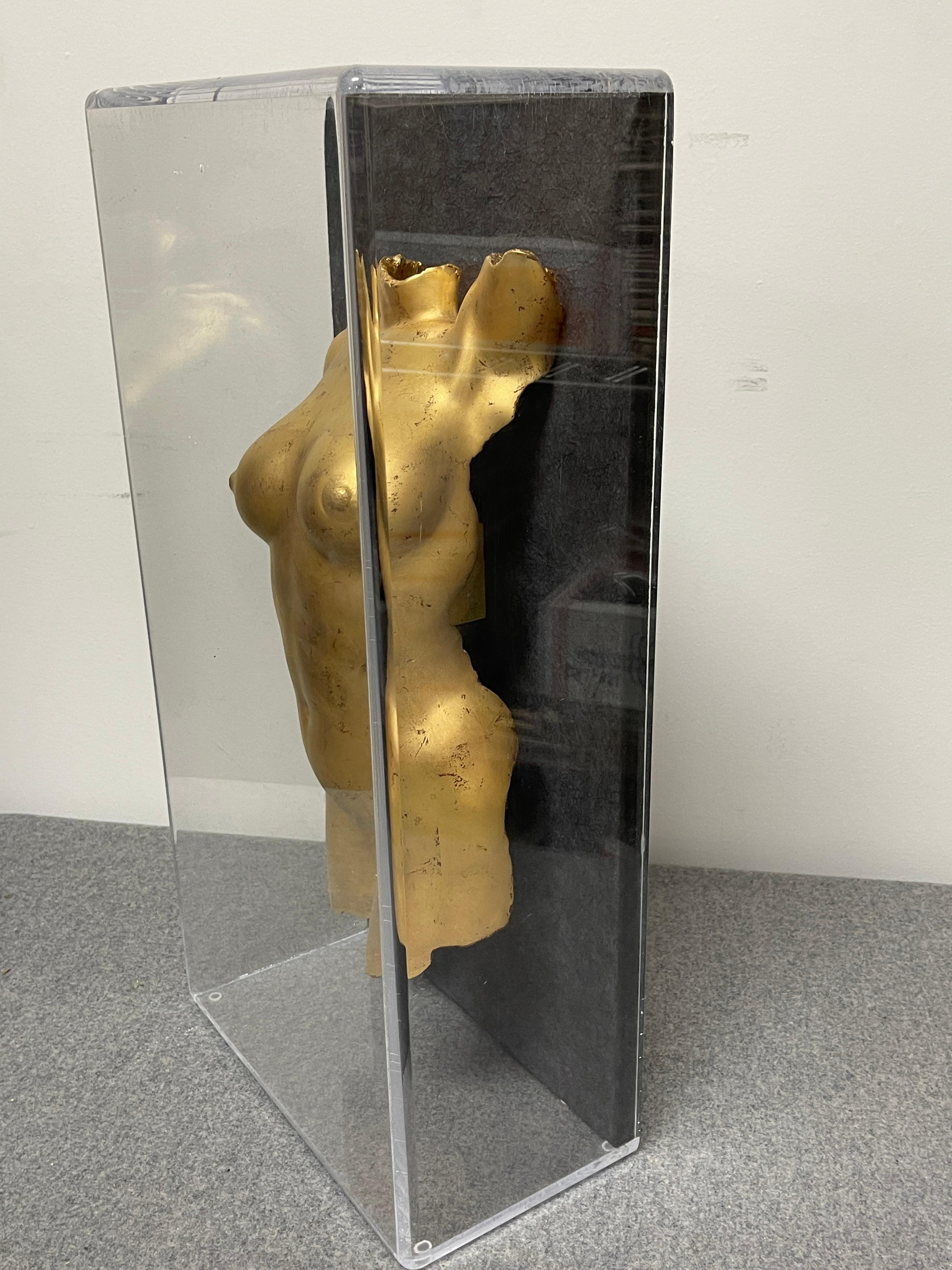 Marilyn Monroe Bust Torso Sculpture in Case