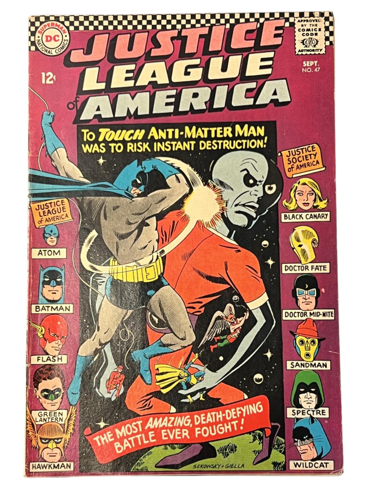 Justice League of America #47 Justice Society App. 1966 Comic Book