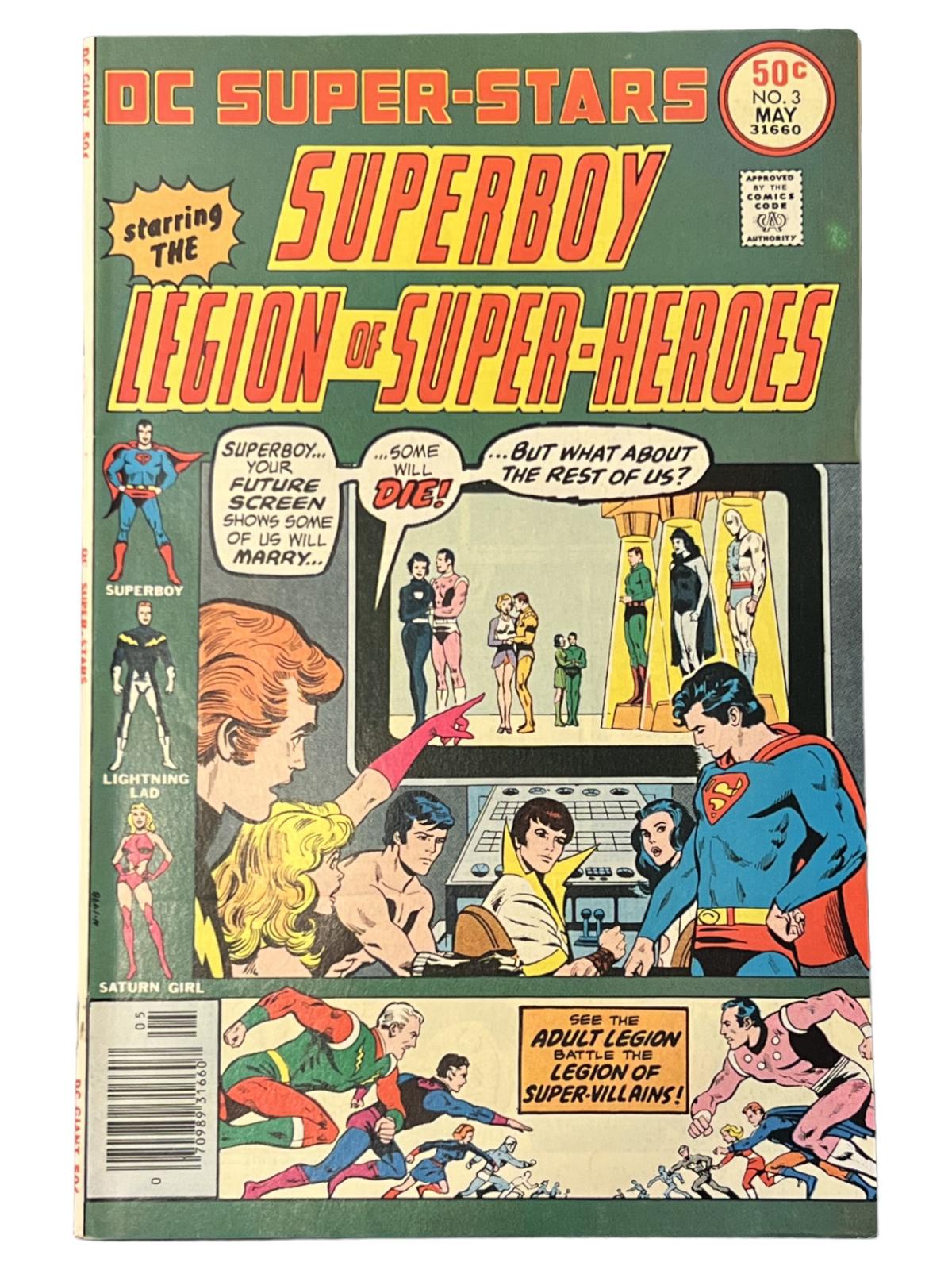 DC Super-Stars #3 DC 1976 Superboy & Legion of Super-Heroes Comic Book