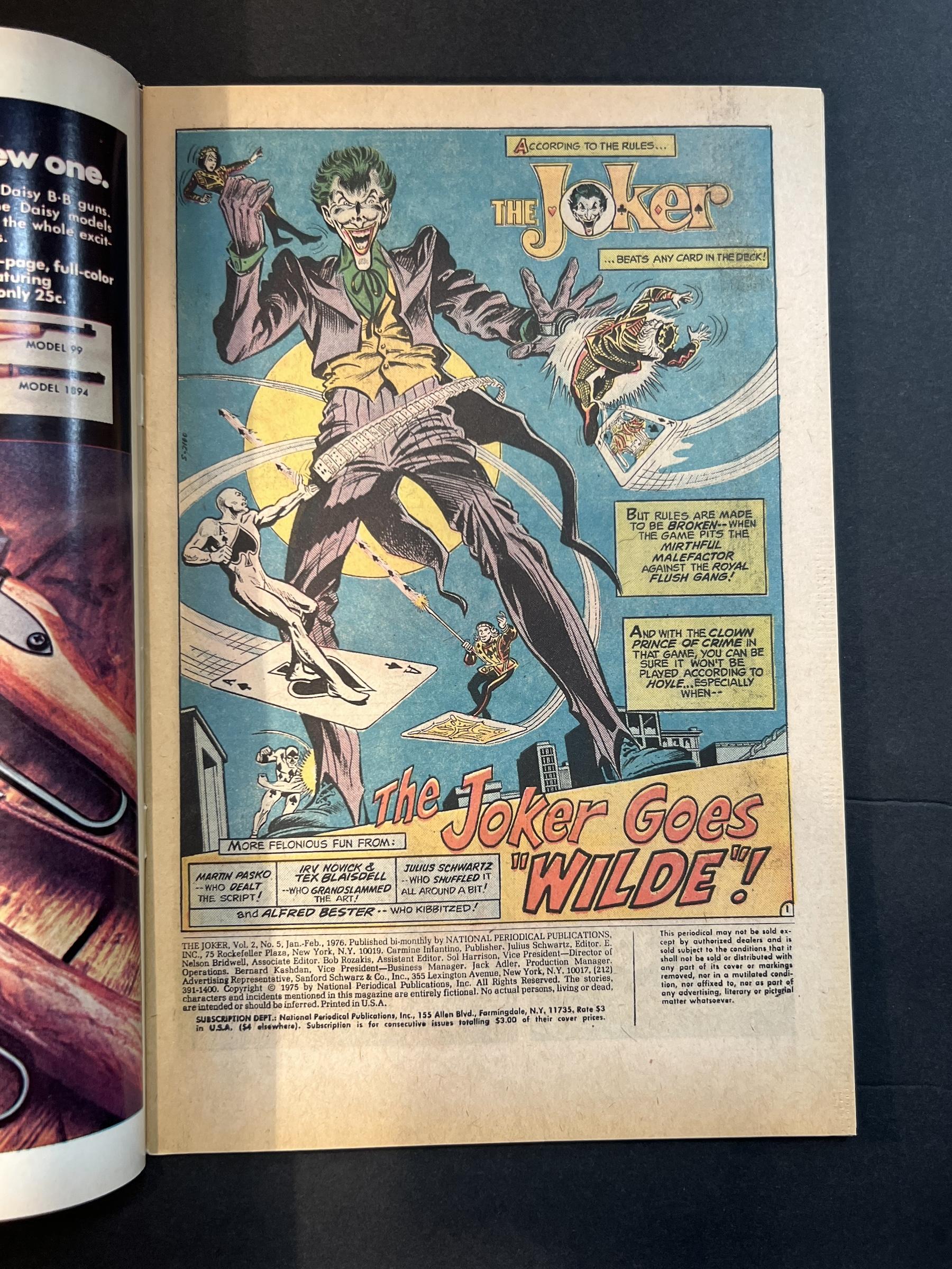 The Joker #5 DC 1975 Comic Book