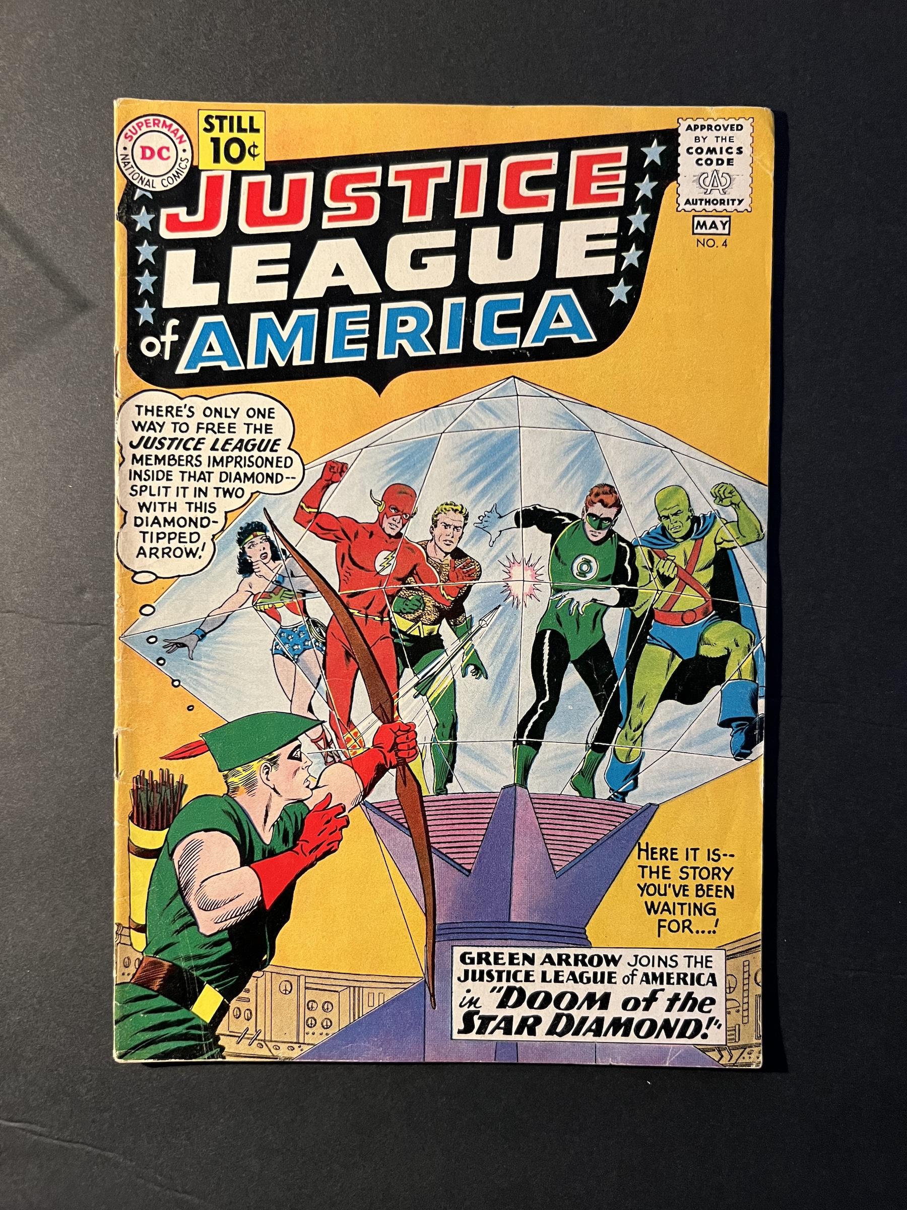 Justice League of America #4 DC 1961 Comic Book