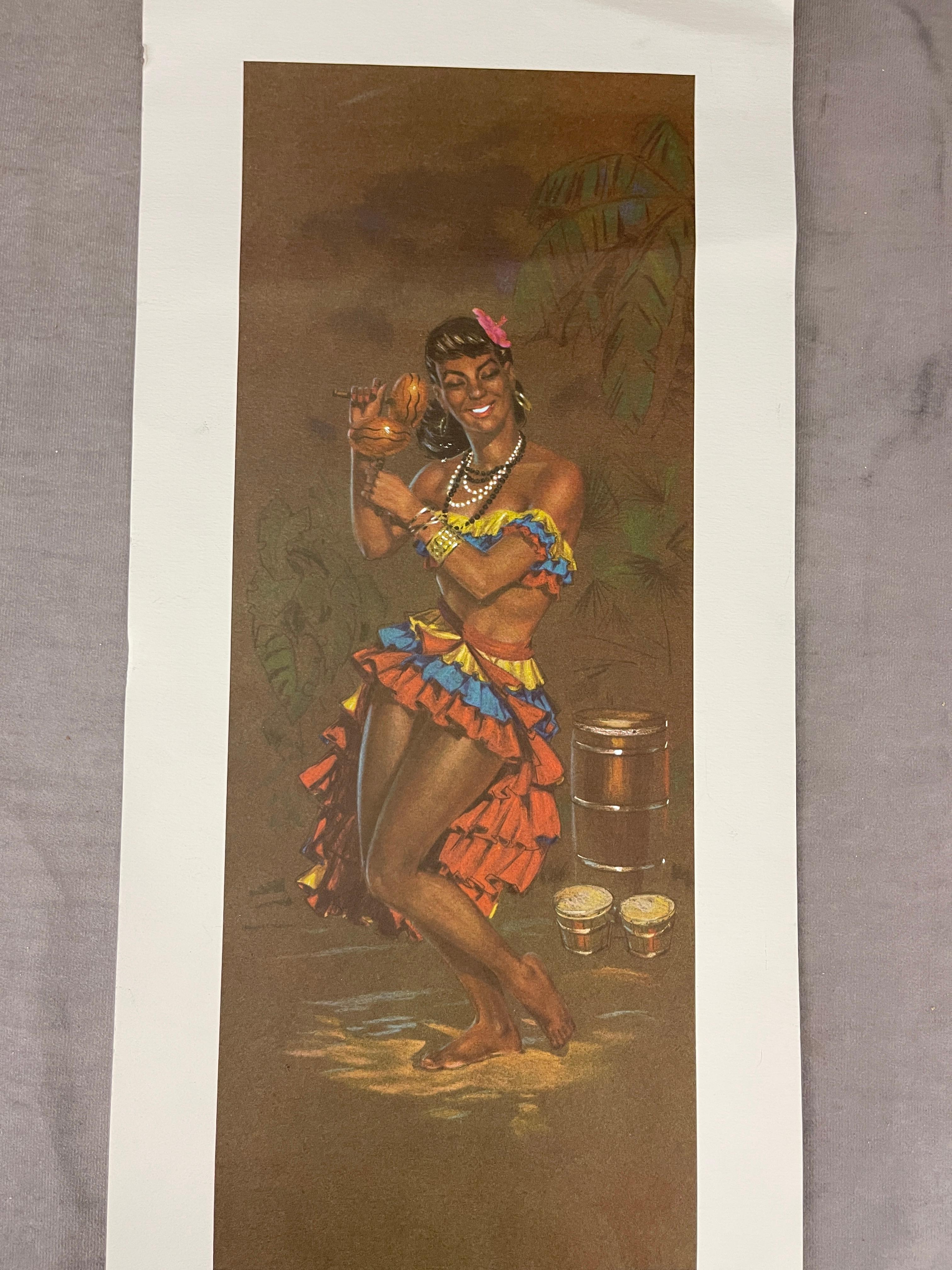 People of the World - The Calypso Dancer 1962 Lithograph Print