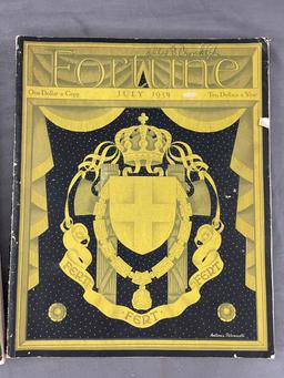 Vintage 1934 Kingdom of Italy Fortune Magazines