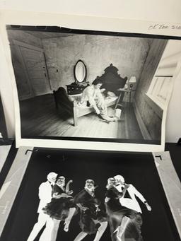 Vintage Black & White Vinyl Production Art Collection Lot of 5 Approx 16"x20"