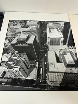 Vintage Black & White Vinyl Production Art City Streets Collection Lot of 3