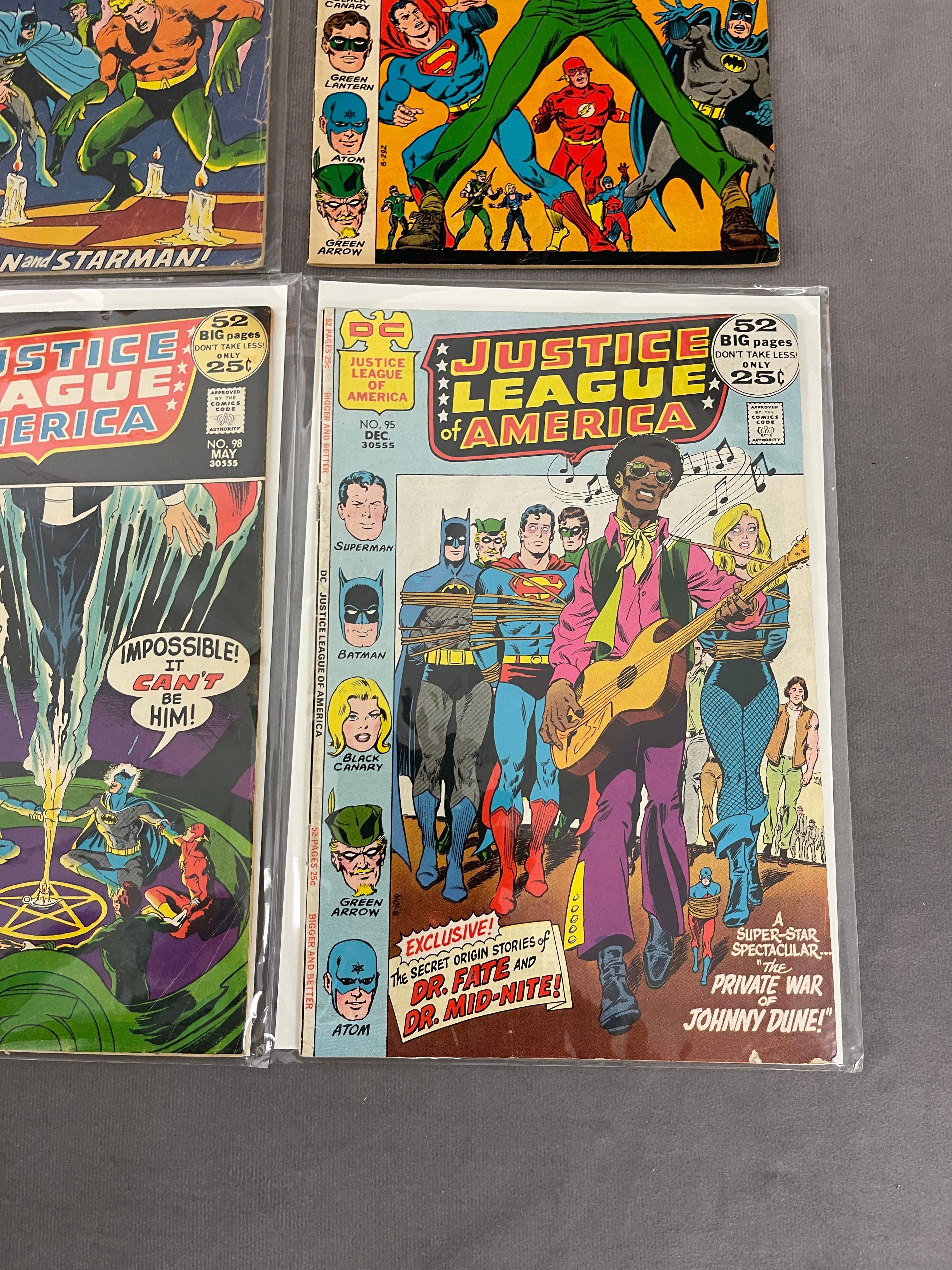 Justice League of America #19, #77, #84, #94, #95, #98 DC Comic Book Collection Lot