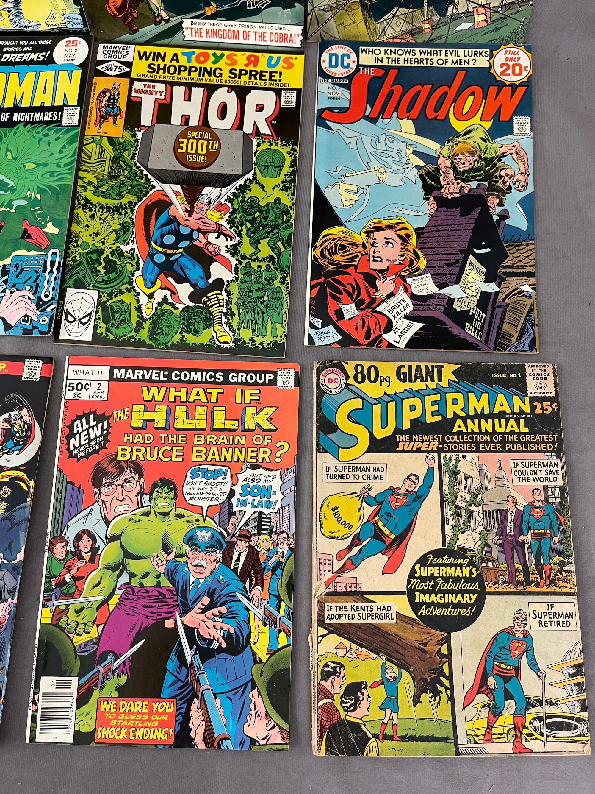 VINTAGE COMIC BOOK COLLECTION SHADOW SUPERMAN DC COMICS LOT 15