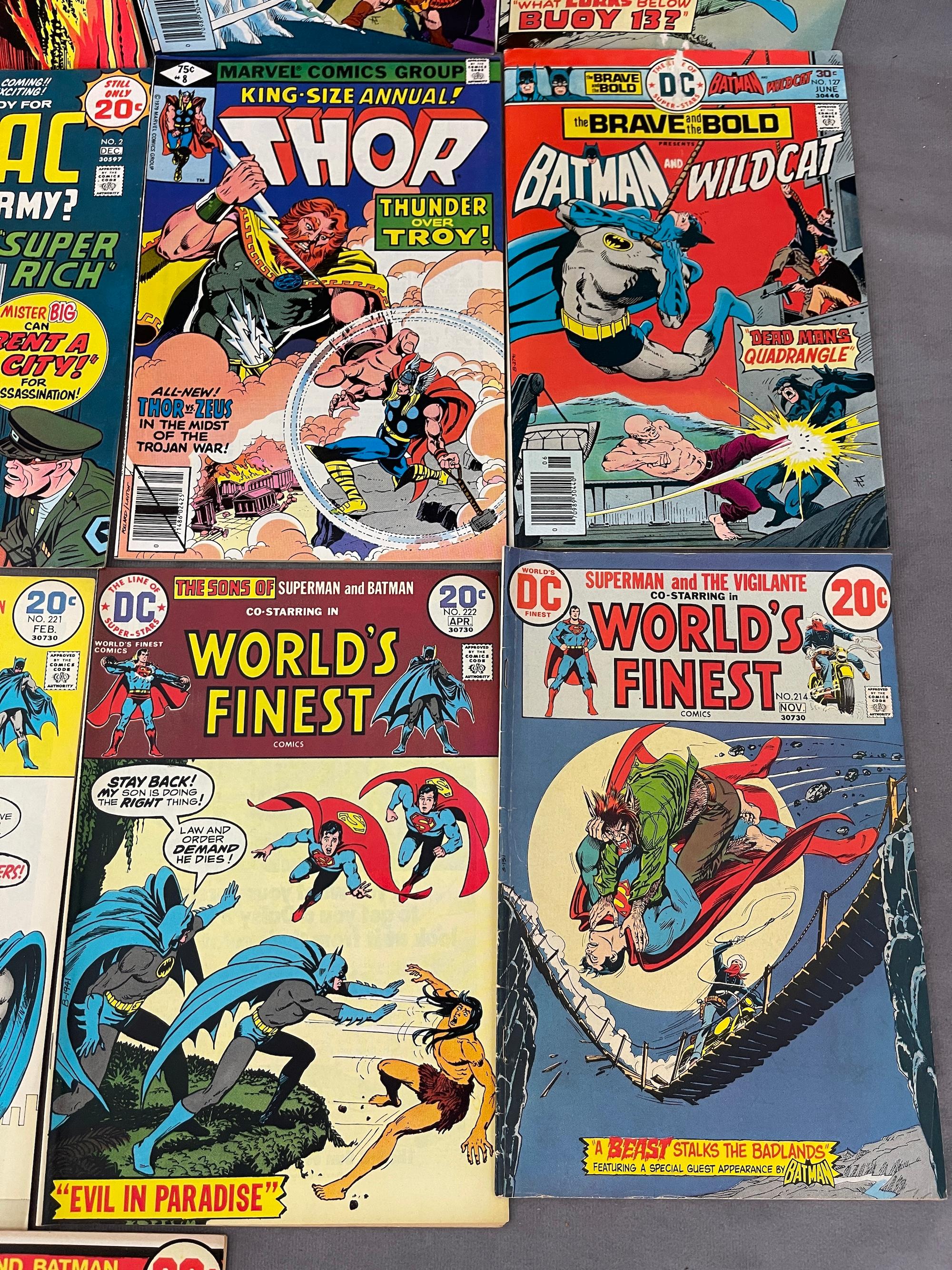 VINTAGE COMIC BOOK COLLECTION TOR AND WORLDS FINEST BATMAN DC COMICS LOT 22