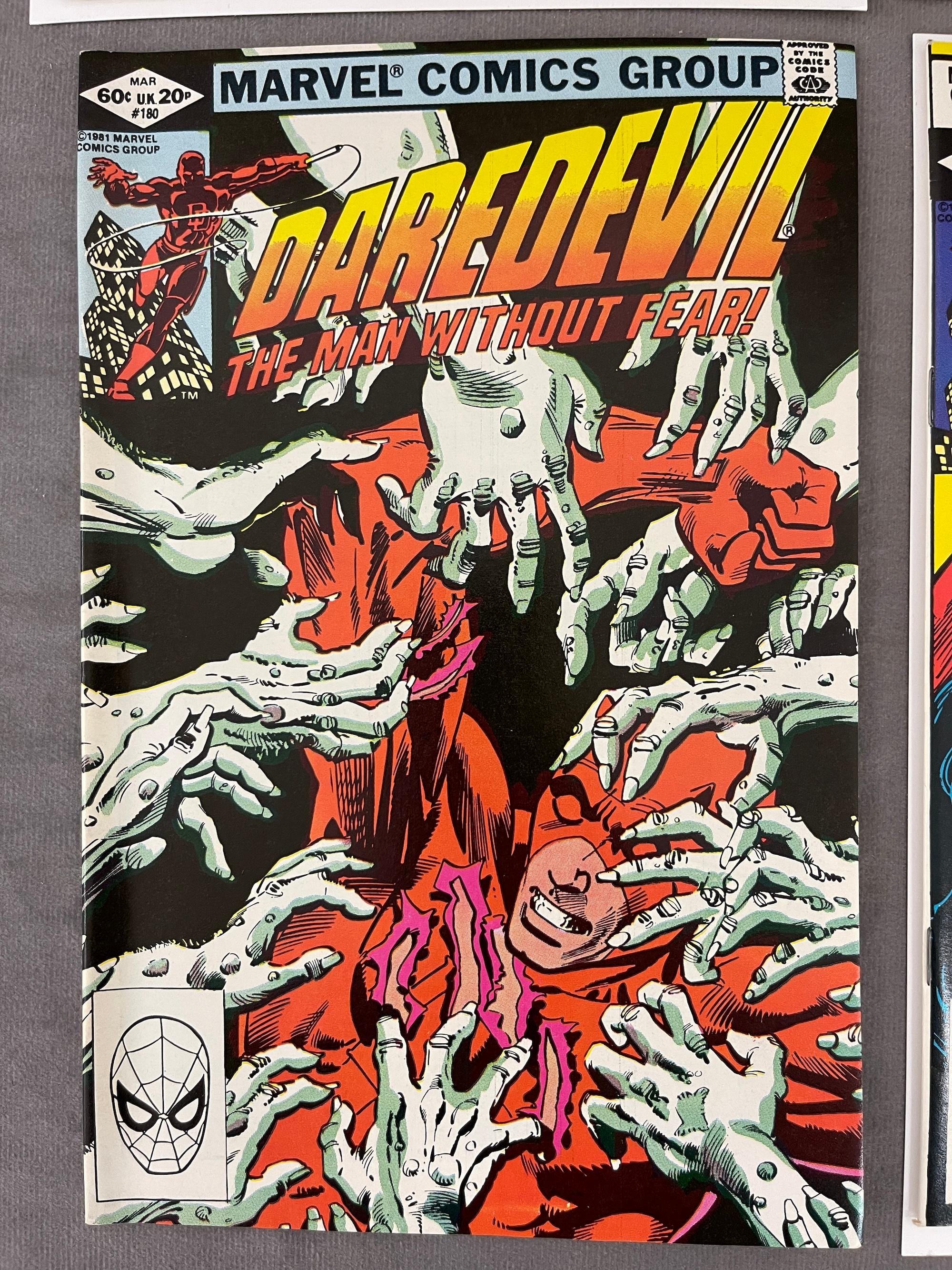 Vintage Daredevil #133, #134, #179, #180, #182, #189 Marvel Comic Book Collection Lot of 6