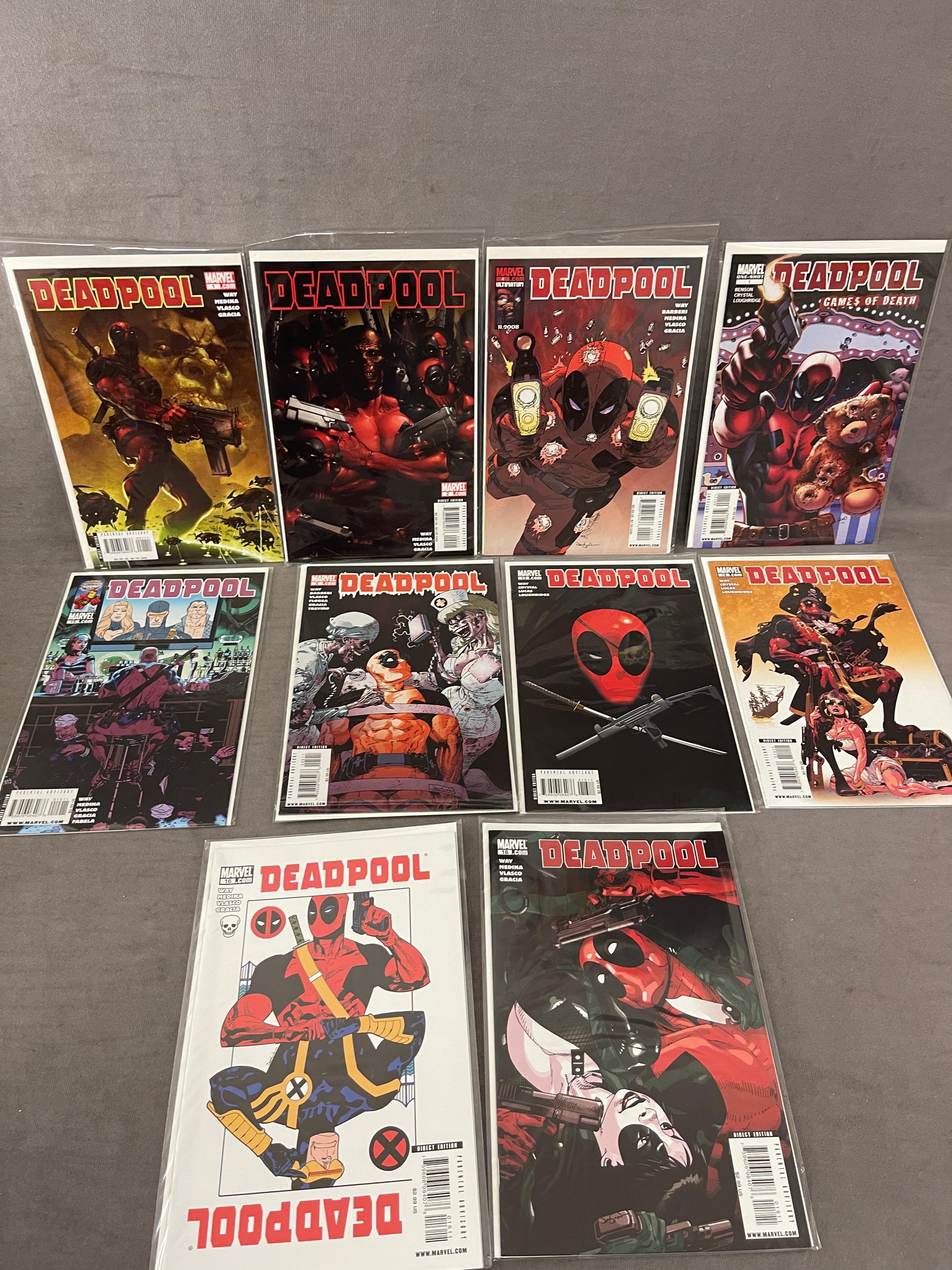 Deadpool Marvel Comic Book Collection Lot of 10