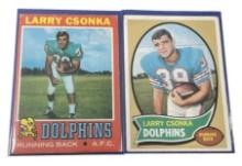 Vintage Larry Csonka football cards