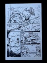 Comic book Storyboard Art Walking Dead creator Tony Moore