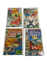 Vintage Mixed Marvel DC Comic Book Including Wonder Woman Collection Lot of 4