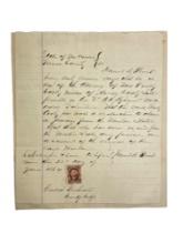 US CIVIL WAR 1864 AID TO VOLUNTEERS LETTER WITH STAMP