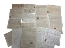 US CIVIL WAR PERIOD AFFIDAVIT PAPERS WITH STAMPS LOT 18