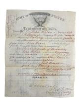 RARE HISTORICAL US ARMY 1877 7TH CAVALRY CAPTAIN LETTER SIGNED  Edward Gustave Mathey (1837 - 1915)