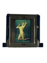 Vintage 1950s-60s Nude Erotic Pin-Up Glass Photo Negative Slide