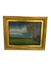 George Inness Oil on Canvas Signed Landscape Painting