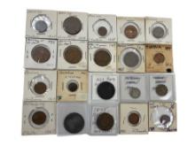 Vintage Foreign Coin Currency Collection Lot