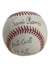 Ernie Banks HOF 1977 Mr Cub Signed Baseball