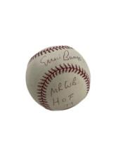 Ernie Banks Signed HOF 1977 Baseball 'Mr. Cub'