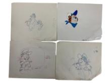 VINTAGE ORIGINAL Tony the Tiger Production ANIMATION HAND DRAWING AND CEL LOT 4