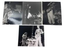 ORIGINAL BLACK AND WHITE PHOTOGRAPHY Rod Stewart  Pete Townshend LOT 4