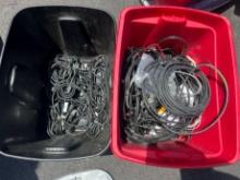 LOT - ASSORTED CABLES & MORE (TWO BINS)