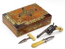 Beautiful 19th C. American Gamblers Traveling Set