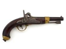 American Rev War Era French Navy Pistol By Chatellerault, Dated 1769