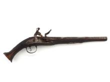 Antique Islamic Balkan Ottoman Empire Or Greek Flintlock Pistol